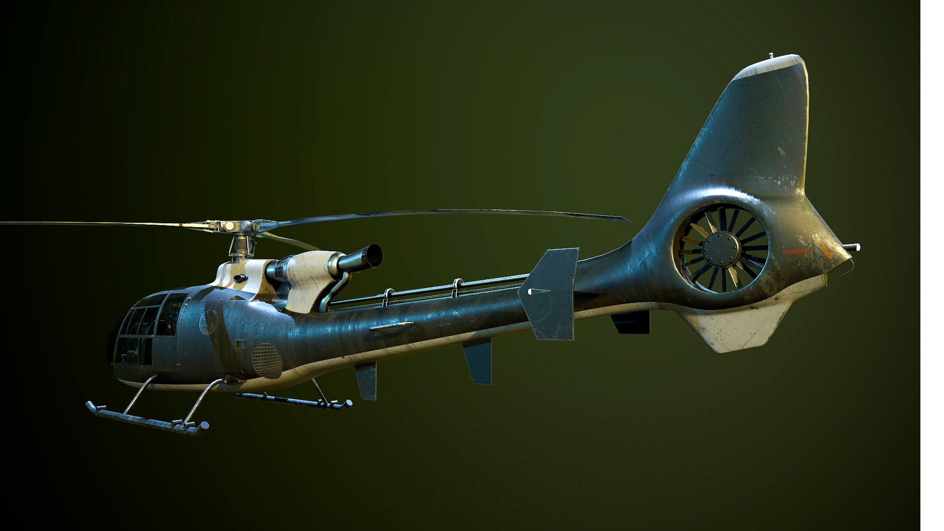 3D Helicopter Rotorcraft Rotors Model - TurboSquid 1653667