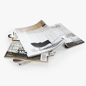 Photorealistic Magazines Open Set 2