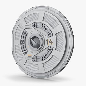 Station 14 Rotary Seal Hatch White 3D model