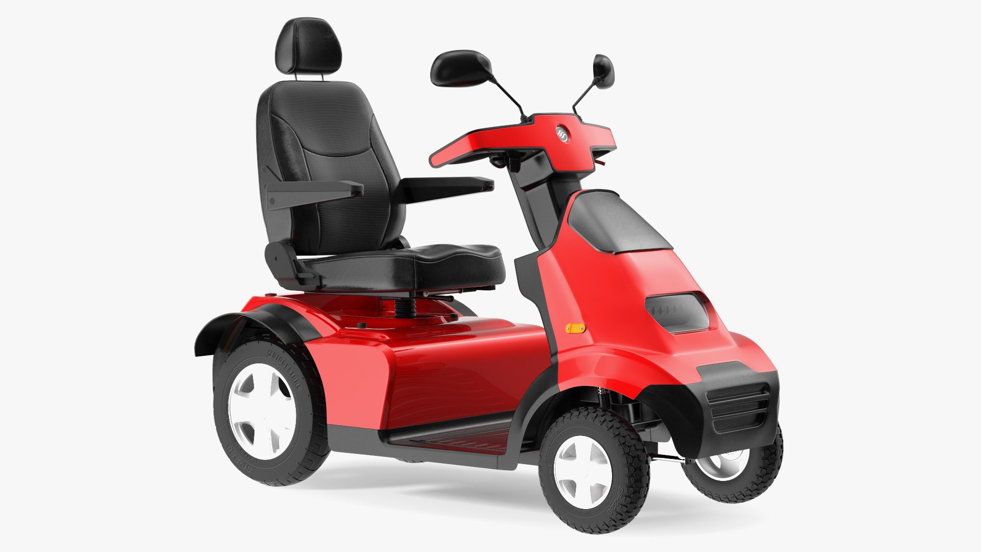Electric Scooter S4 AFIKIM Red 3D model preview