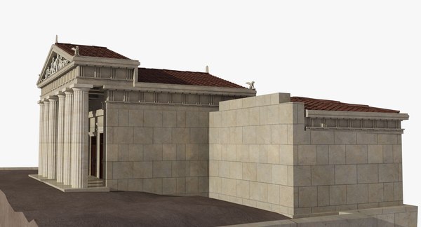 3D propylaea gateway entrance model | 1146980 | TurboSquid