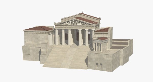 3D propylaea gateway entrance model | 1146980 | TurboSquid