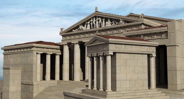 3D propylaea gateway entrance model | 1146980 | TurboSquid