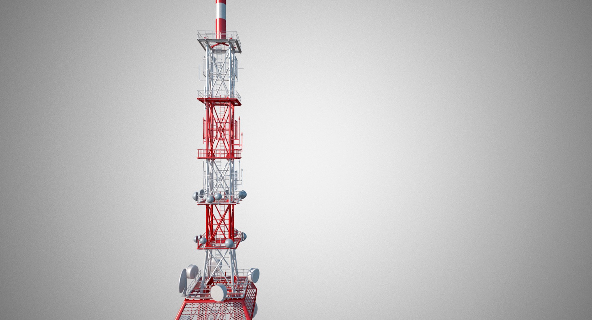 Communication Tower 3d Model