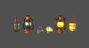 Lamps Set - Game Ready Low-poly