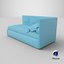 Corner Single Bed 3D