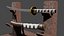 japanese katana with holder