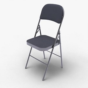 Realistic Folding Chair 3D Model  High Quality PBR Textures