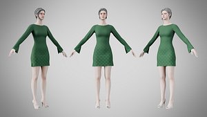 Dress 51 Everglade 3D model