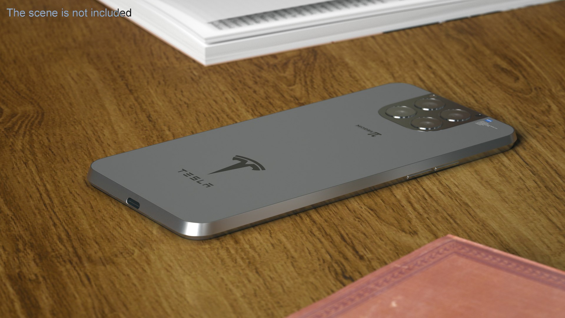 Tesla Phone Model Pi Screen Off Model TurboSquid 1961673