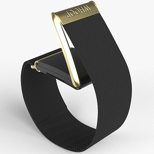 3D Health Tracker Whoop 4 Black Rigged for Maya