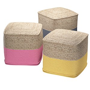 3D Jute Pouffe Kirama