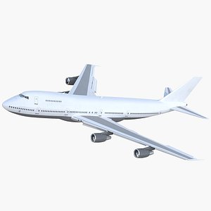 3D model boeing 747-200b generic rigged