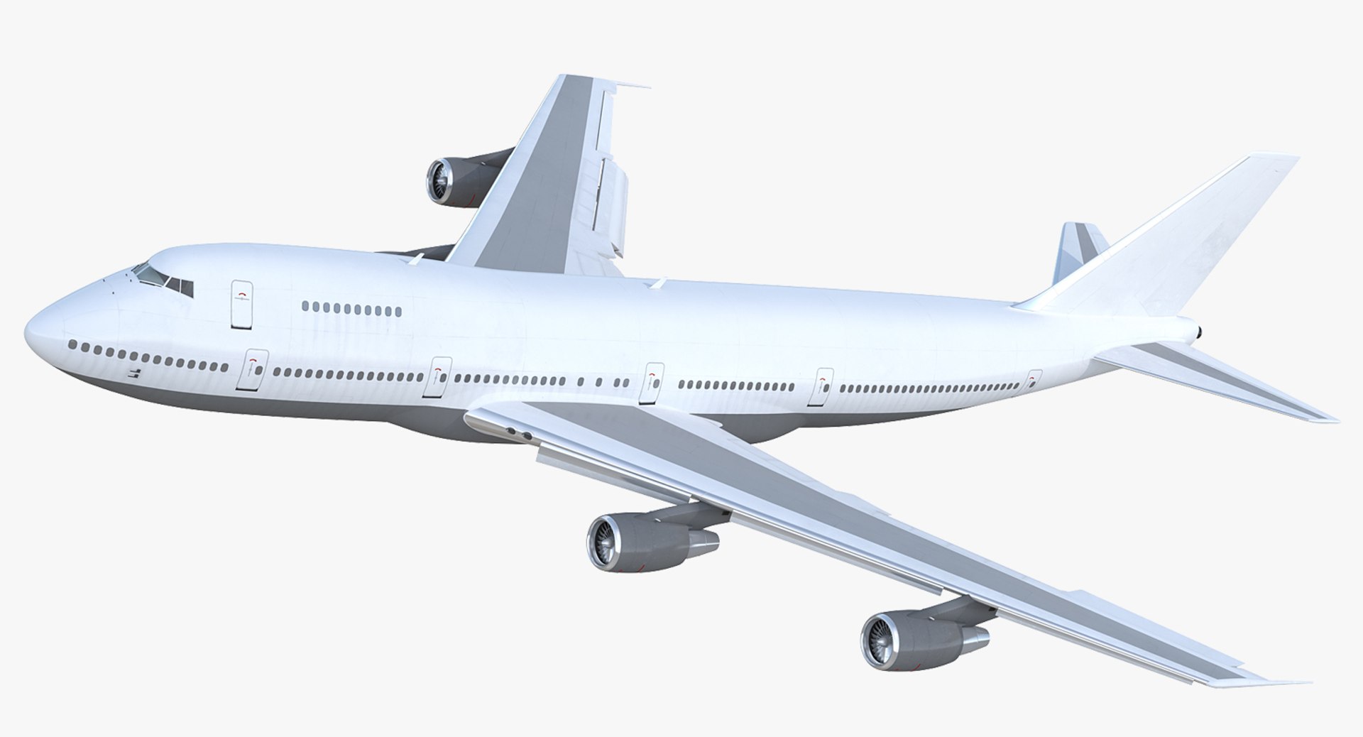 Boeing 747-200B Generic Rigged 3D Model preview