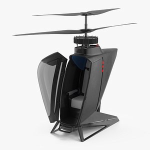 Urban Air Mobility Vehicle Rigged for Maya
