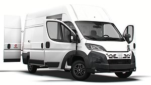 Fiat e Ducato Van L3H3 HQ Interior 2025 3D model