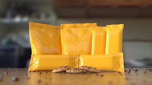 Realistic Pack Cookies 3D animated