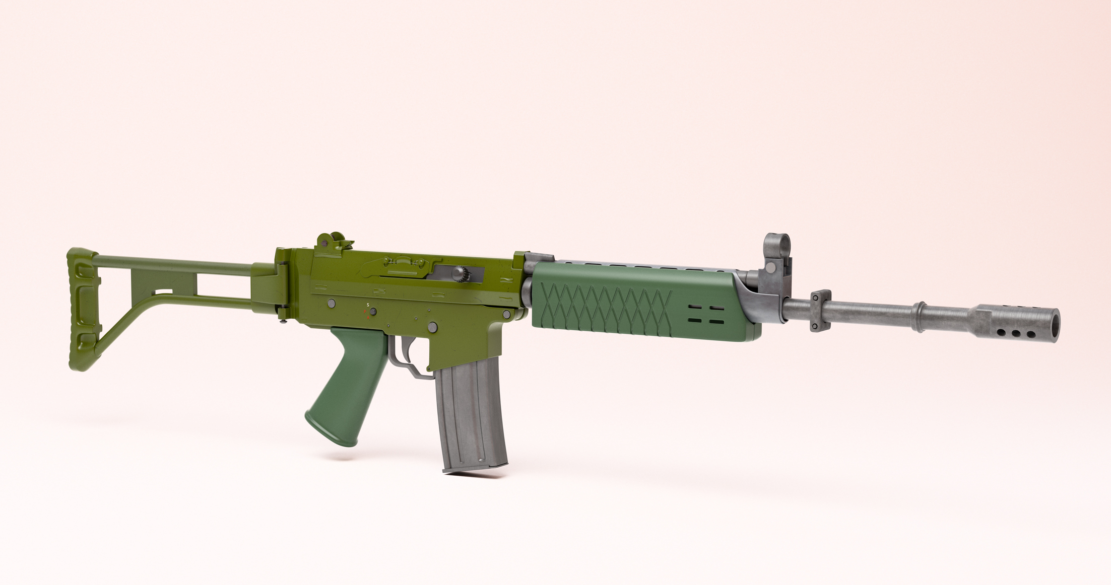 modelo 3d Fusil de asalto AK5 - TurboSquid 1853577