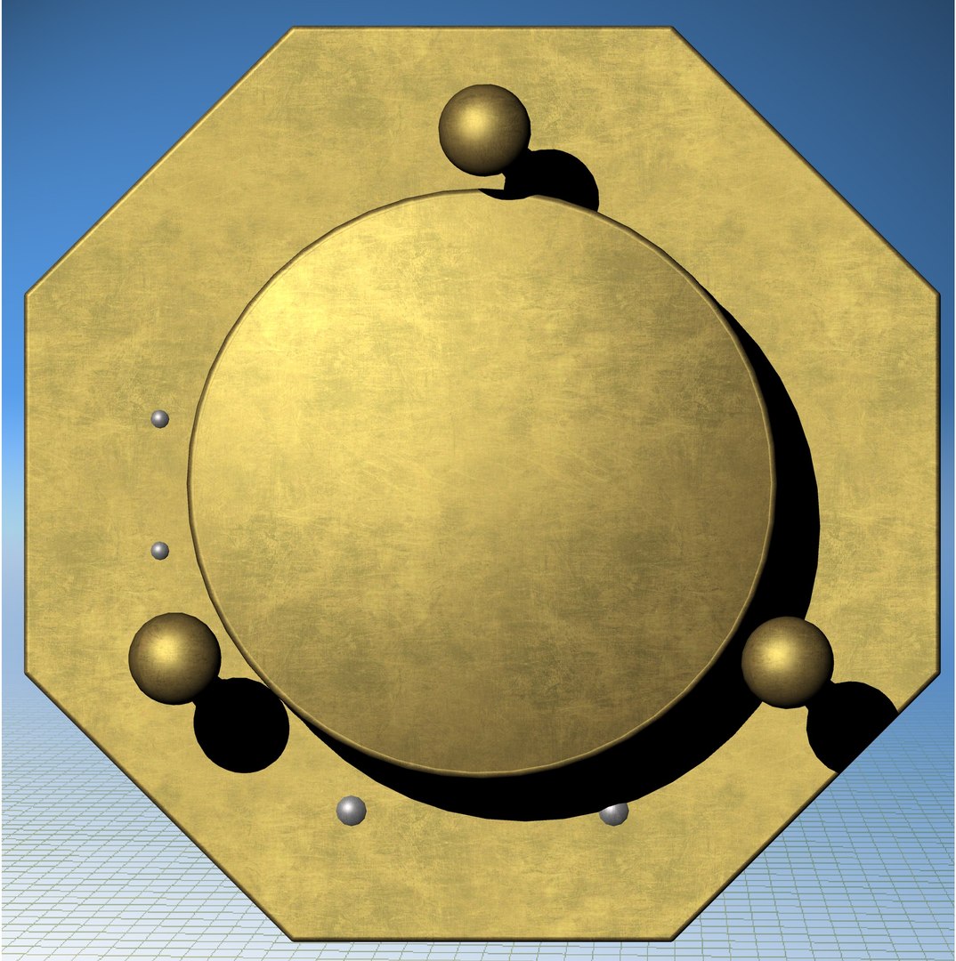 3D Vintage Brass Universal Octagonal - TurboSquid 1401345