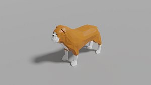 Cartoon Bulldog 3D model