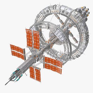 Sci-Fi Interplanetary Space Station