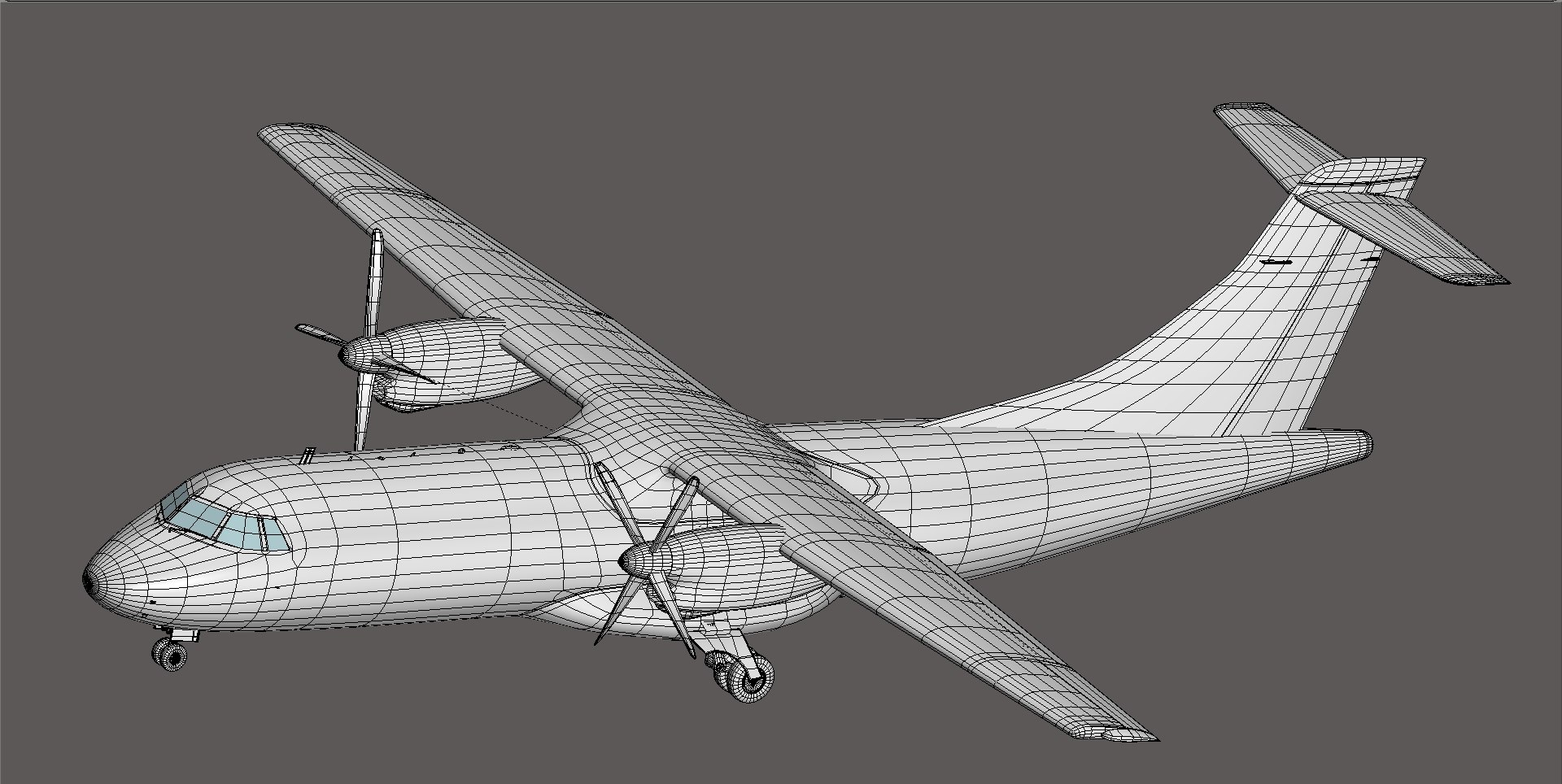 3d Model Atr 42 Csa Czech