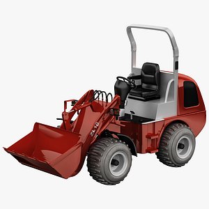 mini wheel loader zl10 3d model