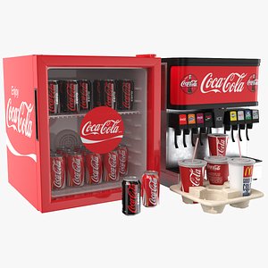 3D real coca cola appliances model