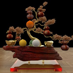 Chinese gourd tree 3D model