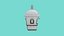 Low-Poly-Marktstand-Kiosk-Eisbecher