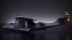 WW2 Consolidated PBY 5 Catalina 3D model