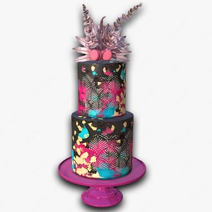 3D model Elegant Galaxy Wedding Cake