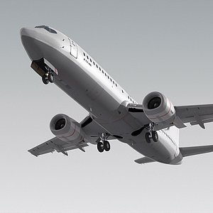 737-400 plane obj