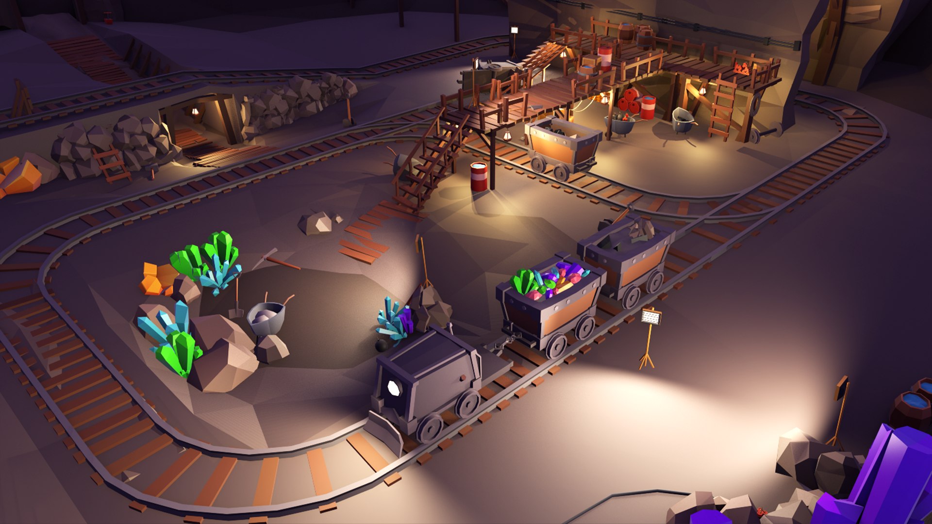 3D LowPoly Stylized Mining Asset - TurboSquid 2383286