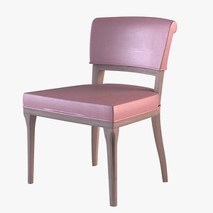 3D model Dining Chairwood and leather