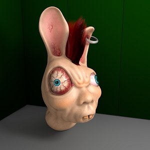 demented bunny 3d model