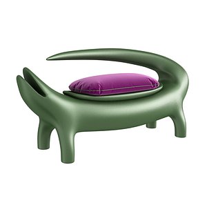 SLIDE BIG KROKO Polyethylene garden bench model