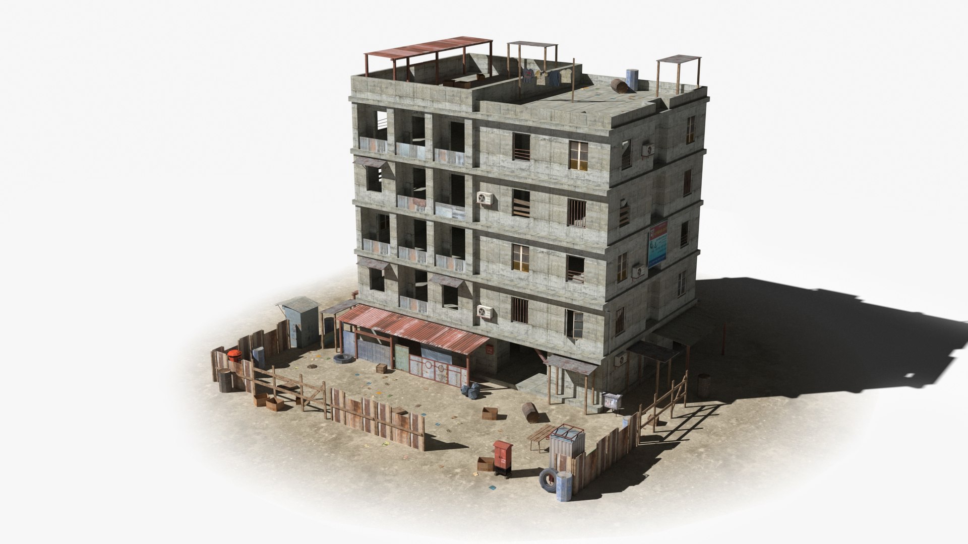 3D Slum X11 Model - TurboSquid 2301185