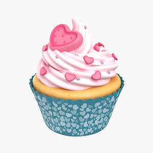 Cupcake Heart Rose