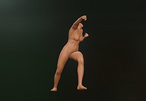 Woman Karate Punch