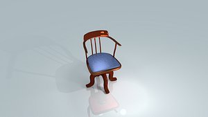 3D old chair