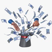 Lebanese 50000 Livres Magic Hat Money