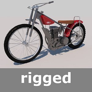 3d model of jawa motorcycle moto rig