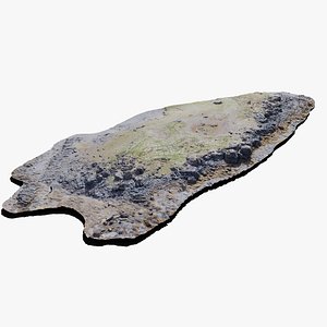 3D Coastline Rocks Island - 3D PBR Model(1) model