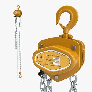 Delta Manual Chain Hoist 05 Ton Yellow