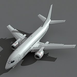 3d 737-500 plane