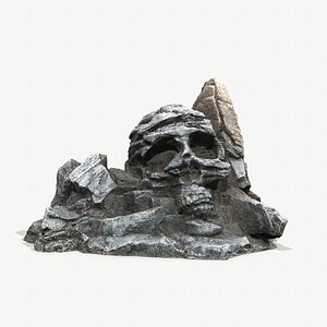 3D Skull Rock model
