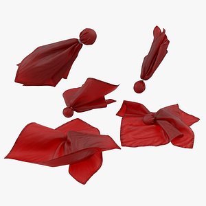 3d model football penalty flags red