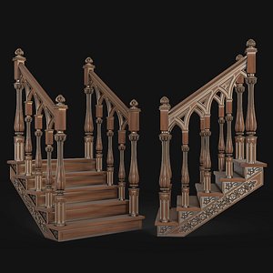 cnc stairs 3D model