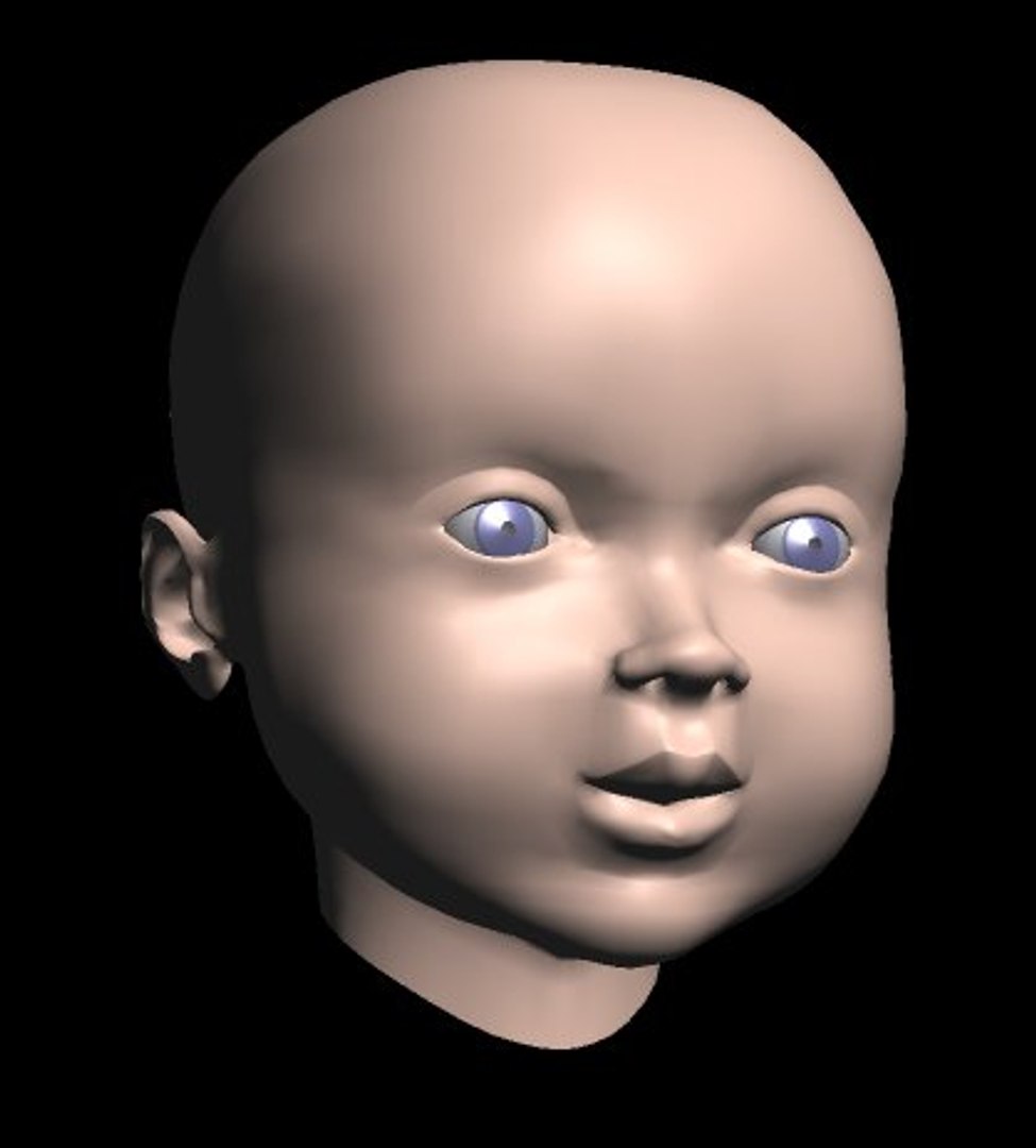 baby face 3d model
